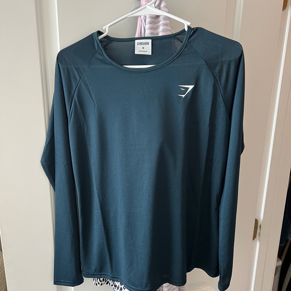 Gymshark Dark Teal Long Sleeve Shirt